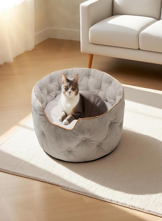 MOYMO Cute Cat Beds Kitten Beds，Small Dog Beds, Washable Pet Beds for Puppy and Kitty, 20 Inch - Image 2